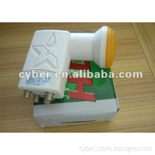 4 output hd lnb/twin lnb super hd SR-6604 mini 4-output LNB for Satellite dish tv lnb hd